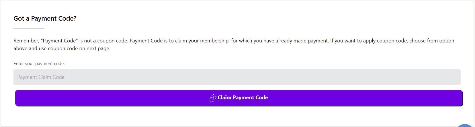 Claim Payment Code on Social Testimony Claim Payment Code